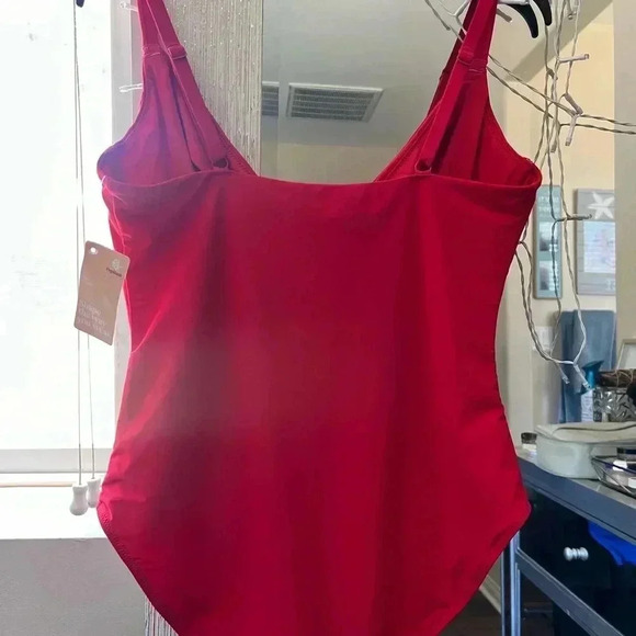 POPILUSH The Shapewear Swimsuit Deep V-Neck One-Piece Low-Back - NWT - Picture 8 of 10